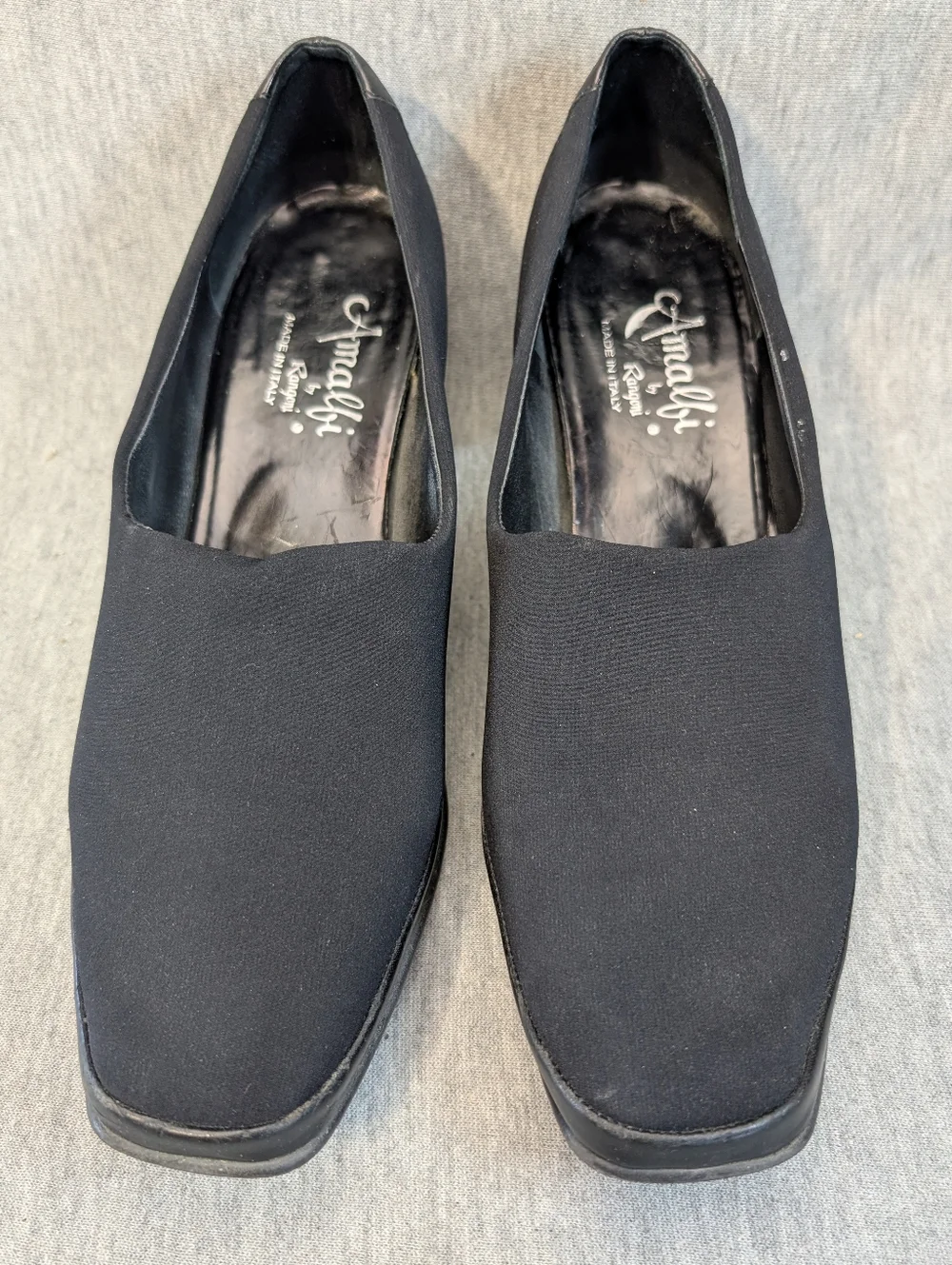 Amalfi By Rangoni Italian Heels Women's 10 AA Black Suede - Picture 4 of 11